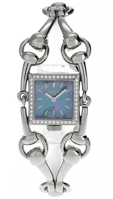 Gucci watches GUCCI Signoria Diamond Square Mother-of-Pearl Dial Womens Watch YA116513