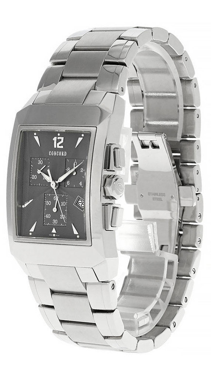 Concord CONCORD Carlton Chronograph SS Gray Dial Mens Watch 0310922