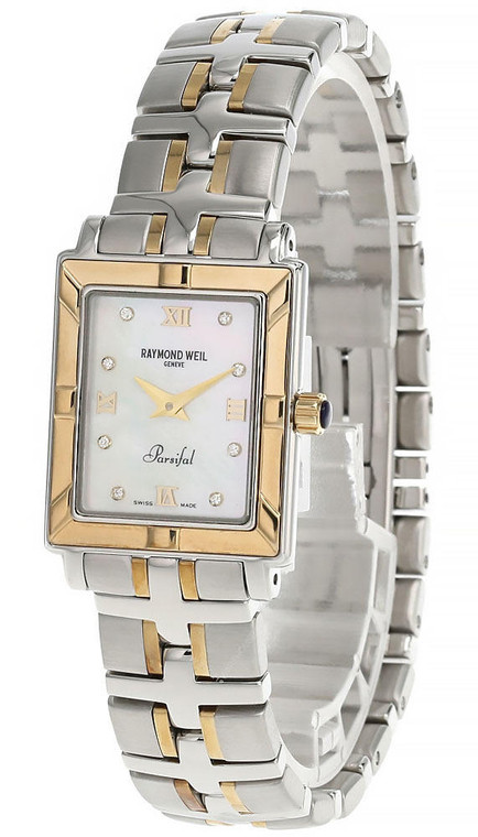 Raymond Weil Watches RAYMOND WEIL Parsifal Mother of Pearl Dial Two-Tone Womens Watch 9730
