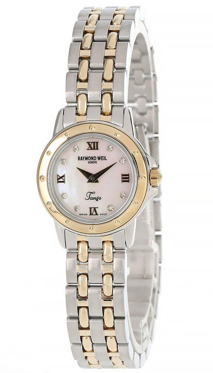 RAYMOND WEIL Tango MOP Dial 8-Diamond Marker Women's Watch 5860TTP