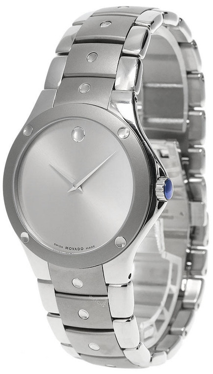Movado watches MOVADO SE Series SS Titanium Silver Museum Dial Mens Watch 0605989