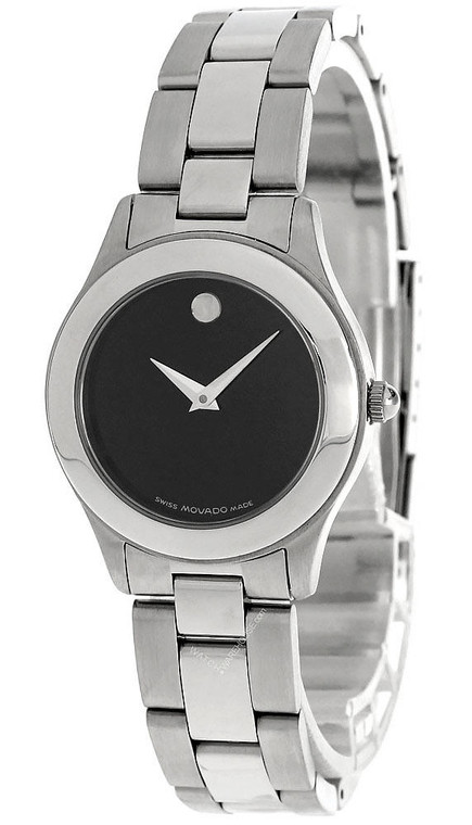 Movado watches MOVADO Junior Sport QTZ Black Museum Dial Womens Watch 0604680