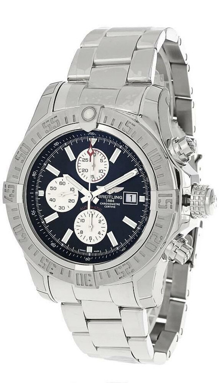 Breitling watches BREITLING Super Avenger II CHRONO 48MM SS Black Dial A13337111BC29-168A