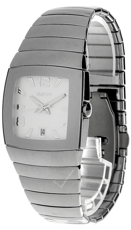 Rado watches RADO Sintra QTZ White Dial Platinum Ceramic Mens Watch R13599102