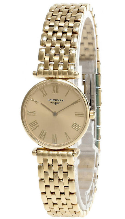 Longines watches LONGINES Conquest Gold Dial Roman Numeral Unisex Watch L.4.135.2.42.8