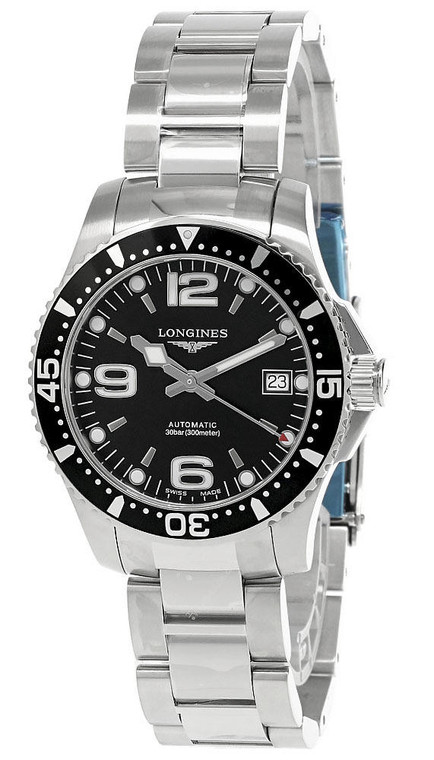 Longines watches LONGINES HydroConquest 39MM AUTO Black Dial Mens Watch L3.741.4.56.6