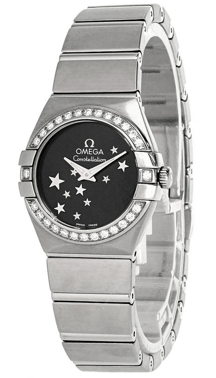 Omega watches OMEGA Constellation 24MM SS Star BLK Dial Womens Watch 12315246001001