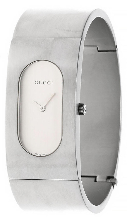Gucci watches GUCCI 22MM Quartz Stainlees Steel Silver Dial Womens Watch 2405S-Small