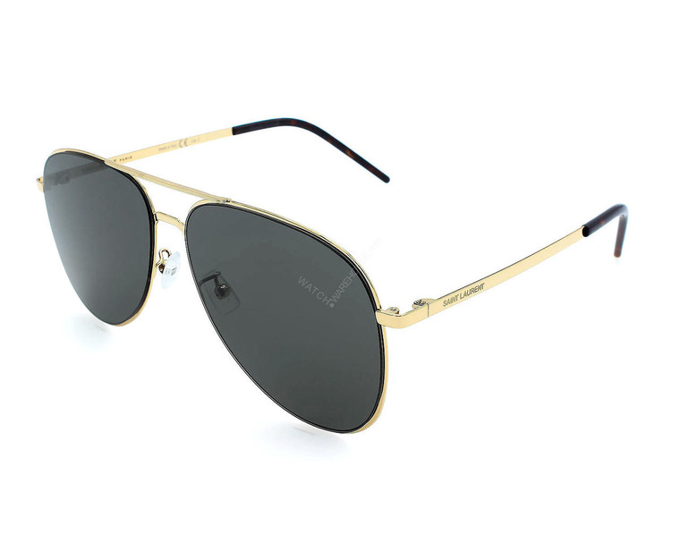 Eyewear Brands SAINT LAURENT Gray Lens 60-14-145MM Unisex Sunglasses SL CLASSIC 11 SLIM 004