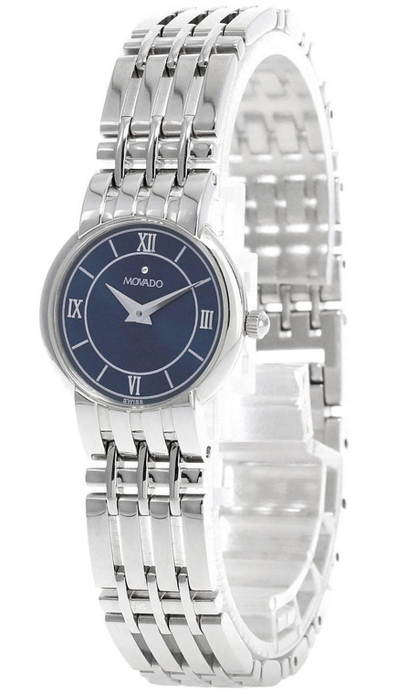Movado watches MOVADO Quartz Stainless Steel Blue Dial Womens Watch 84A1.842 Blue