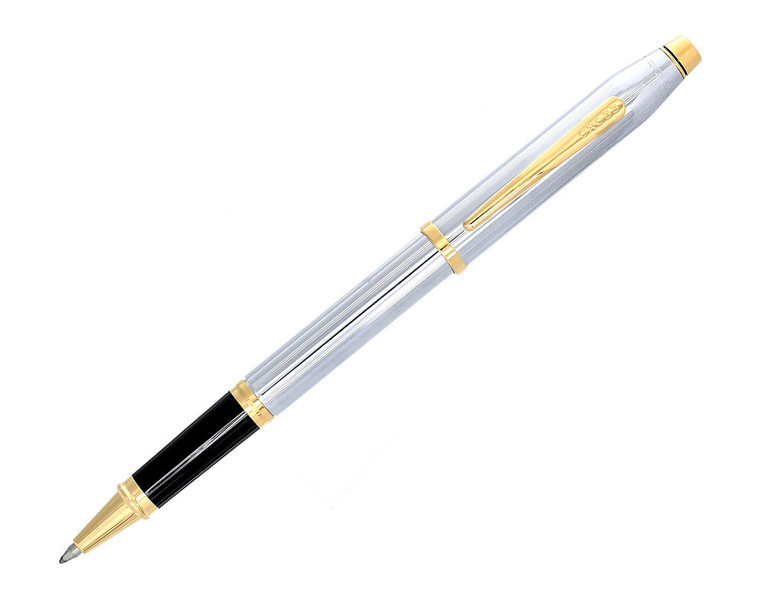 Cross Pens CROSS Century II Medalist 23K Gold Polished Chrome Rollerball Pen 3304