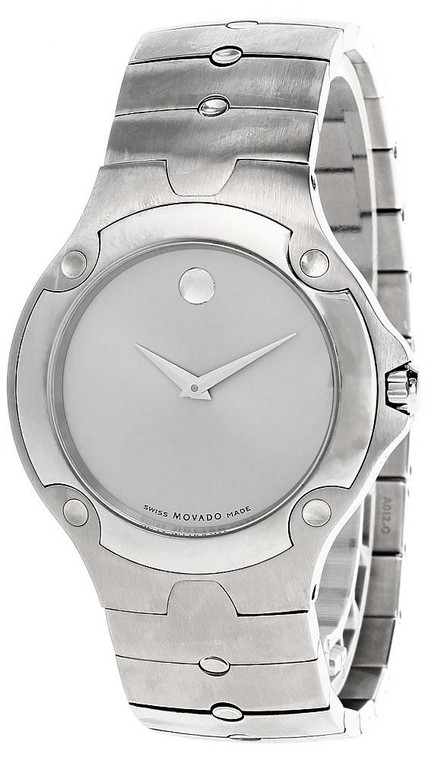 Movado watches MOVADO Museum Sports Edition S-Steel Silver Dial Mens Watch 0604480