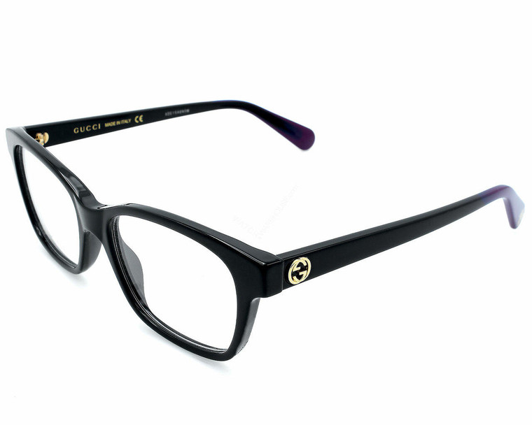 Eyewear Brands GUCCI Black/Transparent 52-17-140MM Womens Eyeglasses GG0922O 007
