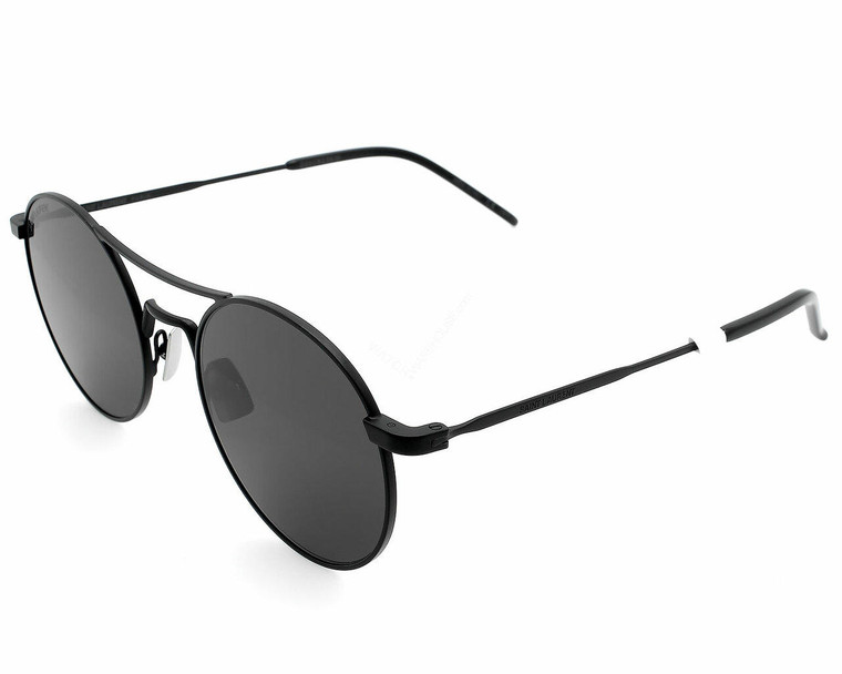 Eyewear Brands SAINT LAURENT Panto Frame Black Lens 51-145MM Mens Sunglasses SL 421 001