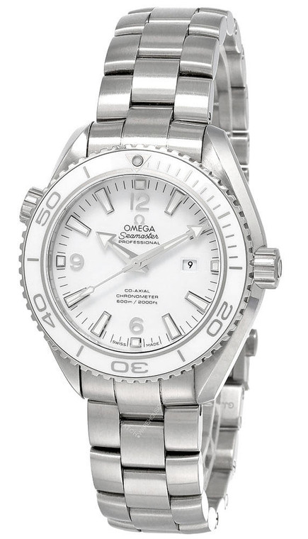 Omega watches OMEGA Seamaster Planet Ocean 37.5MM SS White Dial Mens Watch 232.30.38.20.04.001