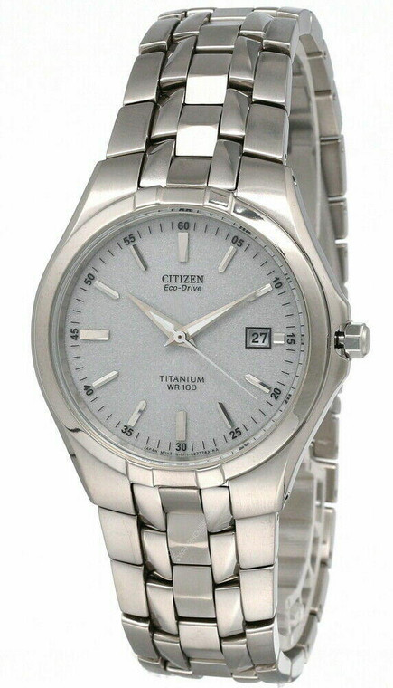 Citizen Watches CITIZEN Eco-Drive Silver Dial Titanium Mens Watch BM6590-53A