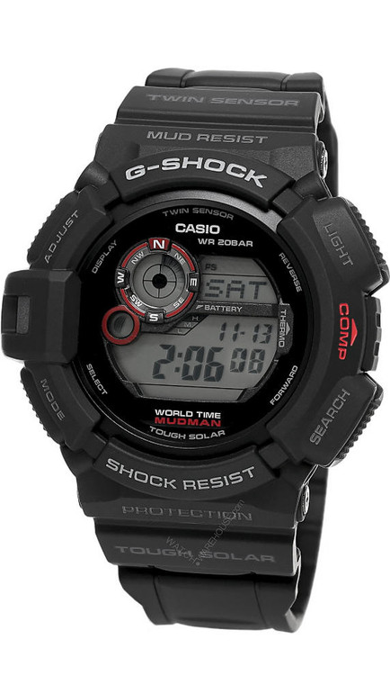 Casio CASIO G-SHOCK Mudman Digital World Timer Alarm Mens Watch G9300-1