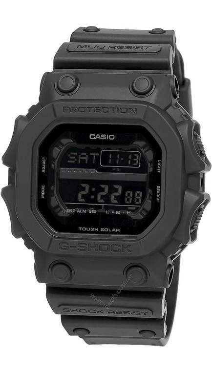 Casio CASIO G-SHOCK Digital Black Resin Strap Mens Watch GX56BB-1