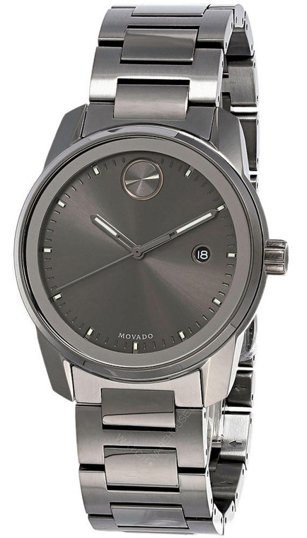 Movado watches MOVADO BOLD Verso 42MM SS Gunmetal Ion-Plated Mens Watch 3600736