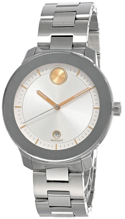 Movado watches MOVADO BOLD Verso 38MM Quartz SS SLVR Dial Womens Watch 3600747