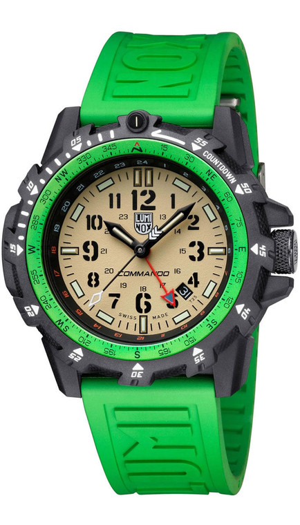 Luminox watches LUMINOX Commando Raider 46MM Green Strap Mens Watch XL.3337