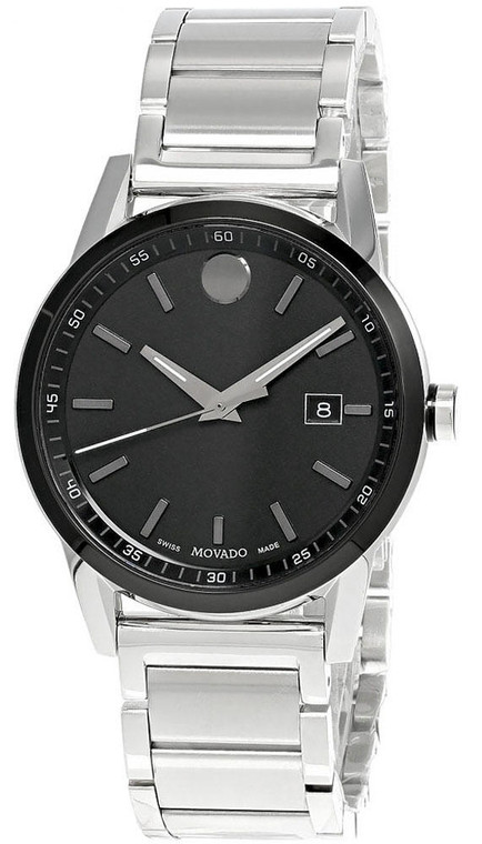 Movado watches MOVADO Museum Sport 42MM S-Steel Black Dial Mens Watch 0607557