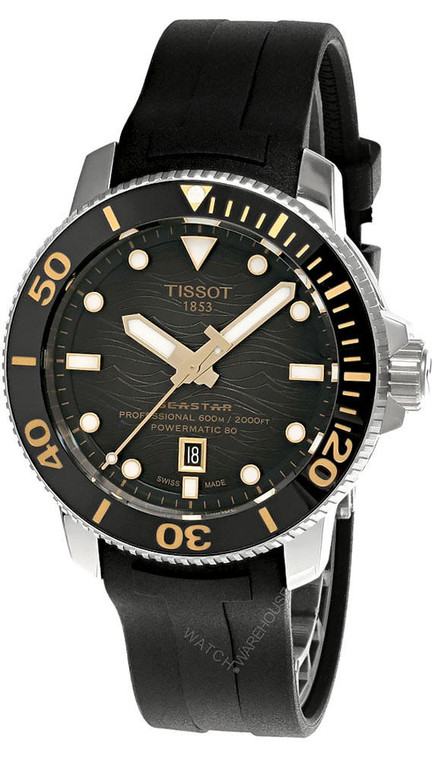 TISSOT Seastar 2000 Professional 46MM Rubber Men's Watch T120.607.17.441.01 / T1206071744101
