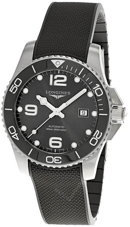Longines watches LONGINES HydroConquest AUTO 43MM Gray Dial Rubber Men's Watch L37824769
