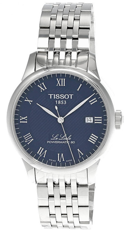 Tissot watches TISSOT Le Locle Powermatic 80 SS Blue Dial Mens Watch T0064071104300
