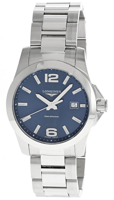 LONGINES Conquest Quartz SS 41MM Blue Dial Men's Watch Men's Watch L3.759.4.96.6 / L37594966