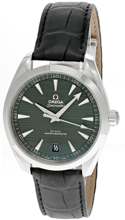 Omega watches OMEGA Seamaster Aqua Terra 41MM Green Dial LTHR Mens Watch 220.13.41.21.10.001