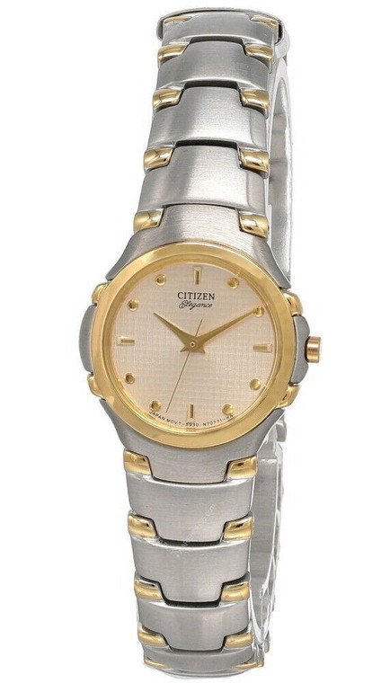 Citizen Watches Citizen Elegance Gold Dial Stainless Steel Women's Watch EK6764-55PZ