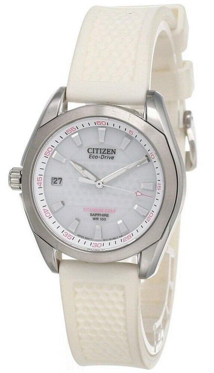 Citizen Watches CITIZEN White Dial Rubber Women's Watch EO1070-05A