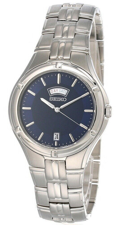 Seiko watches Seiko Blue Dial Stainless-Steel Men's Watch SGEE37 