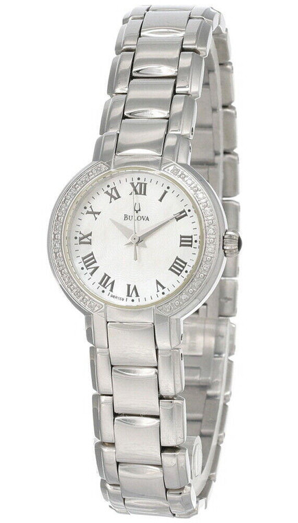 Bulova watches New Bulova MOP Dial Stainless Steel Women's Watch 96R159