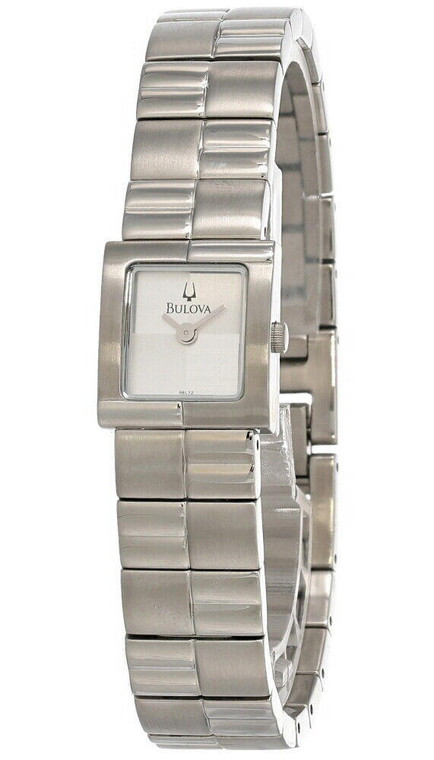 Bulova watches Bulova Silver Dial Stainless Steel Bracelet Women's Watch 96L72