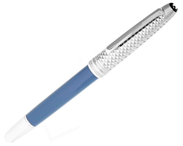 Montblanc Pens MONTBLANC Meisterstuck Glacier Doue Blue Rollerball Pen 129404