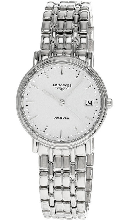 LONGINES Presence AUTO 34.5MM White Dial SS Women's Watch L4.821.4.12.6 / L48214126