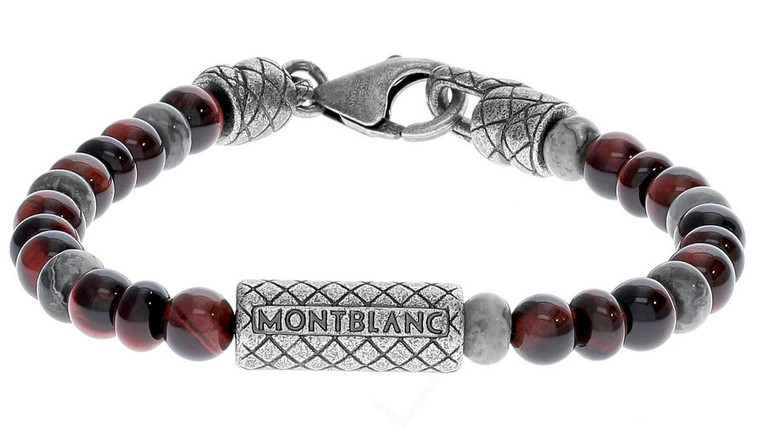 Montblanc Accessories MONTBLANC Duo Beads Silver (60)Size Bracelet 12616360