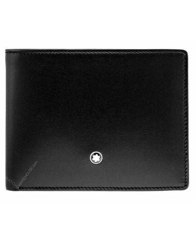 MONTBLANC Meisterstuck 6cc Black Italian Cowhide Leather Wallet