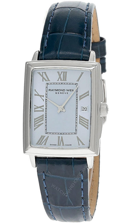 Raymond Weil Watches RAYMOND WEIL Toccata Quartz Blue Dial Leather Women's Watch 5925-STC-00550 