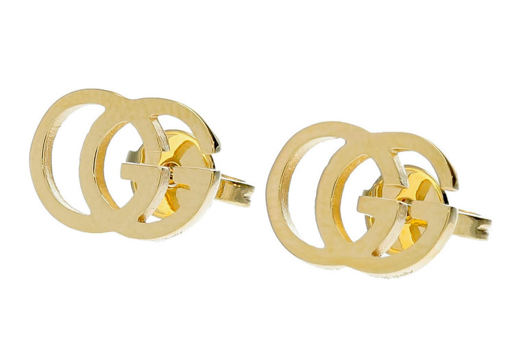Gucci Jewelry GUCCI Running GG 18K Yellow Gold Stud Earrings YBD09407400200U