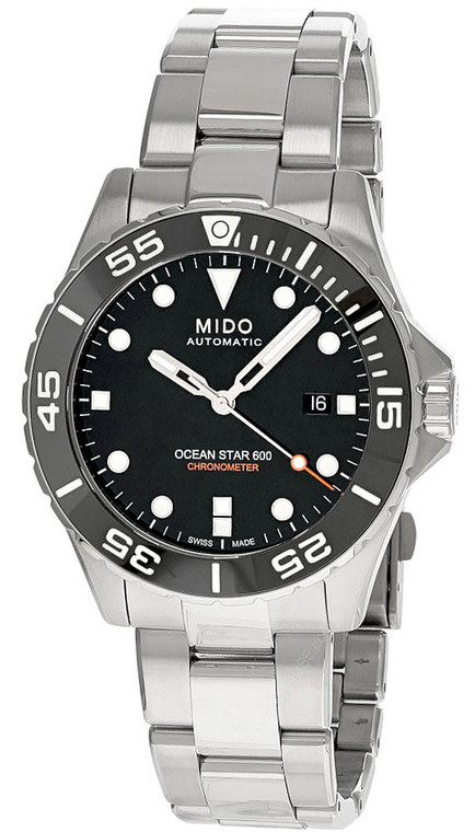 Mido Watches MIDO Ocean Star 600 Chronometer 43.5MM AUTO Black Dial Men's Watch M026.608.11.051.00