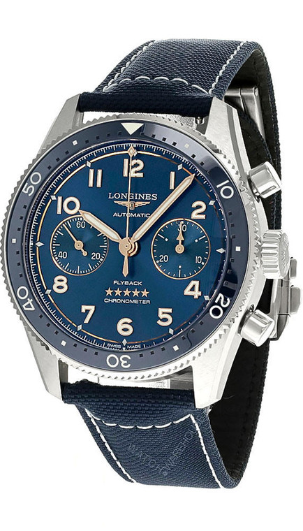 Longines watches LONGINES Spirit Flyback AUTO 42MM Blue Dial Men's Watch L3.821.4.93.2