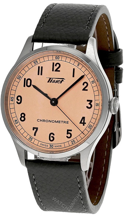 Tissot watches TISSOT Heritage AUTO 39MM Pink Dial Leather Men's Watch T142.464.16.332.00 