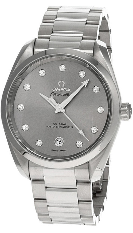 Omega watches OMEGA Seamaster Aqua Terra 38MM SS Diamond Grey Dial Women's Watch 220.10.38.20.56.001 