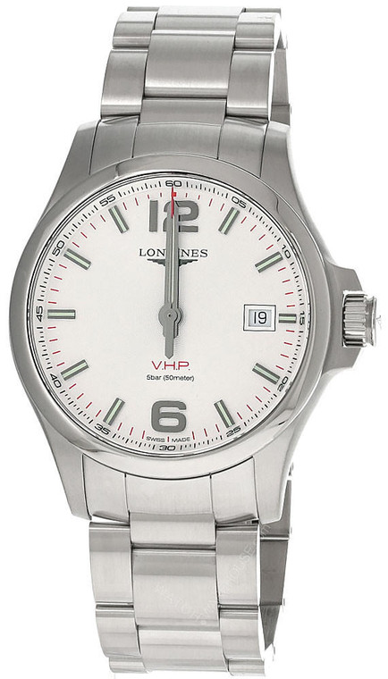 LONGINES Conquest V.H.P SS 43MM Silver Dial Men's Watch L3.726.4.76.6 / L37264766