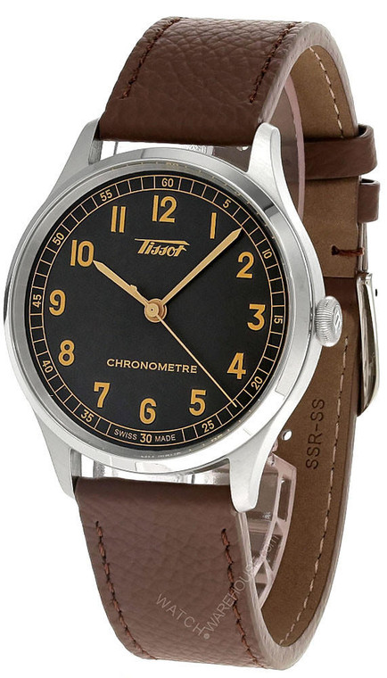 Tissot watches TISSOT Heritage AUTO 39MM Anthracite Dial Leather Men's Watch T142.464.16.062.00 