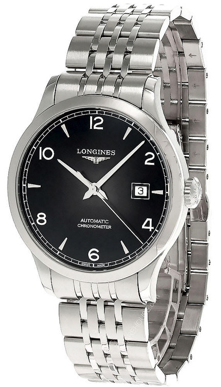 Longines watches LONGINES Record 40MM AUTO SS Black Dial Men's Watch L2.821.4.56.6 