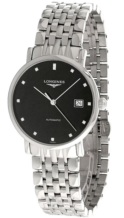 Longines watches LONGINES Elegant AUTO 37MM SS Black Dial Men's Watch L4.810.4.57.6 